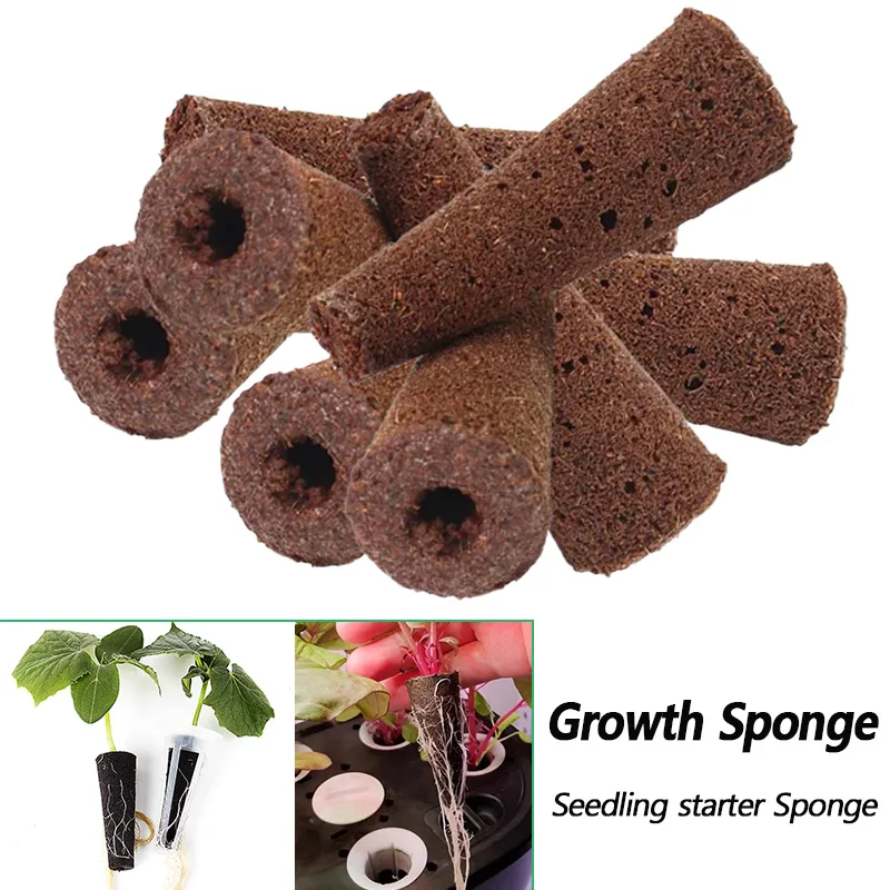 Esponjas para cultivo de semillas, esponjas de repuesto para el crecimiento de raíces, tapones de inicio de plántulas, vaina de inicio de semillas, plantación de jardín hidropónico