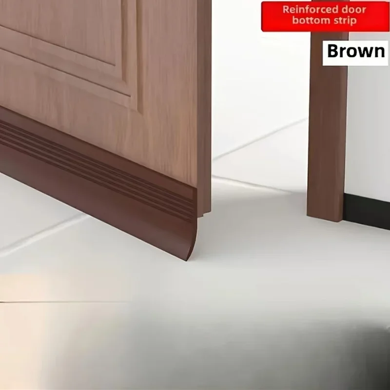 1/2/3/4PC 1m/39.37inch Self-Adhesive Door Bottom Seal,Total Protection from Draft, Dust, Water, Insects & Noise. Energy Saving image 6