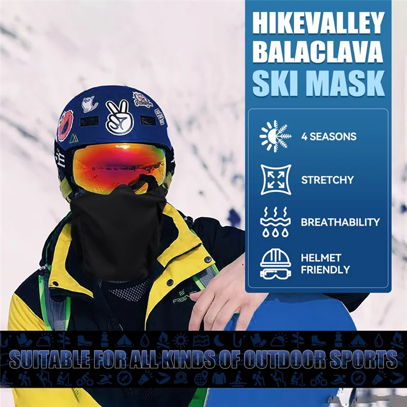 

AZ-3PCS Breathable Ski Mask Versatile Full Face Cover For Outdoor Activities For Men, Women Outdoor Cycling Activities Easy To U