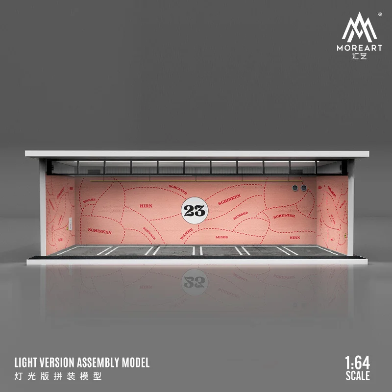 1/64 자동차 장난감 HKS 닛산 골프 자동차 테마 페인팅 라이트 버전, 조립 장면 모델