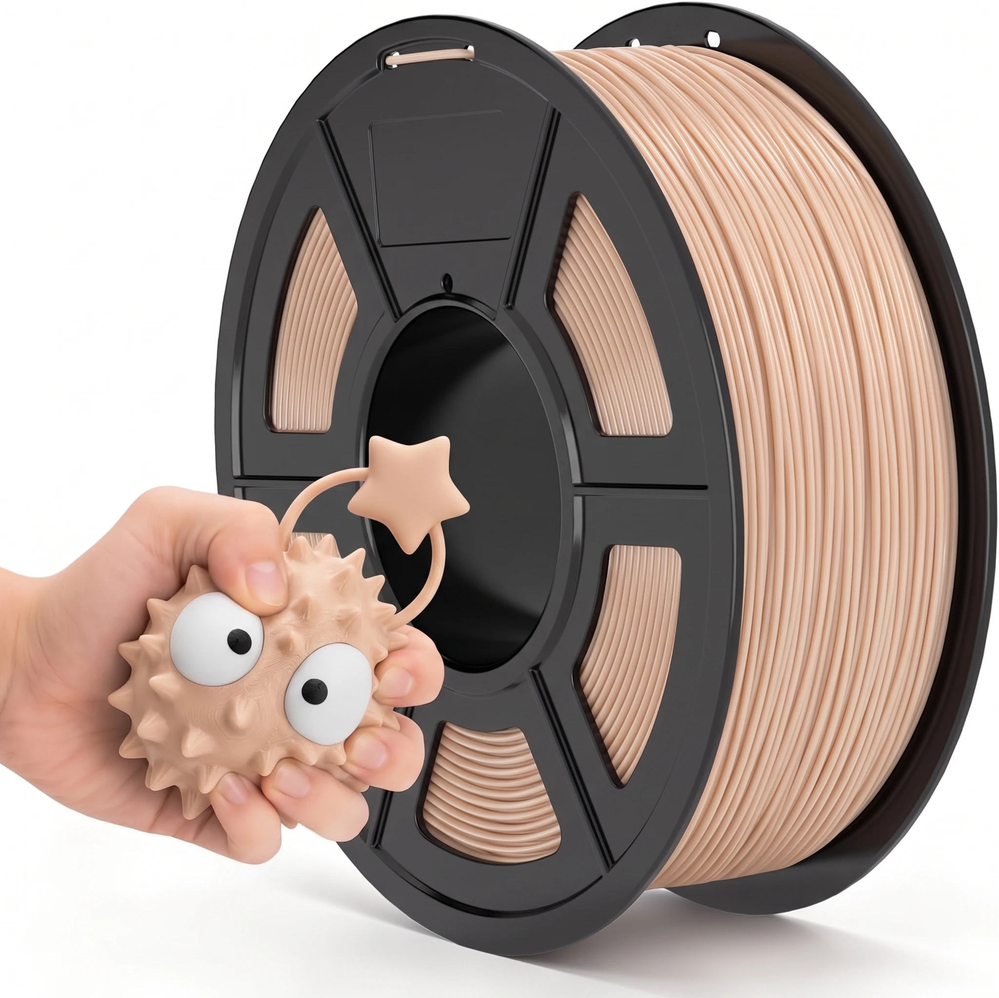 TPU-Filament Matt 95A 1,75mm, 250g Shore 95A Flexibles & Langlebiges TPU, Mattes Finish, Mattes, mattes Finish mit geringem Glanz, Minimale Schichtlinien