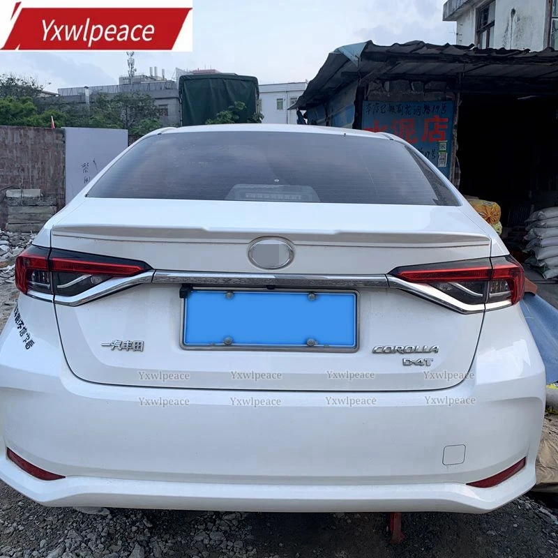 

For New Toyota Euro Corolla 2019 2020 2021 High Quality ABS Material Car Tail Wing Decoration Trunk Lip Spoiler