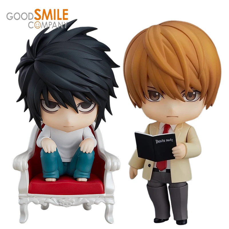 Stock Original Goodsmile Company No.1160 Yagami Light DEATH NOTE No.1200 L Anime Action Figure Collectible Model Ornament Gift