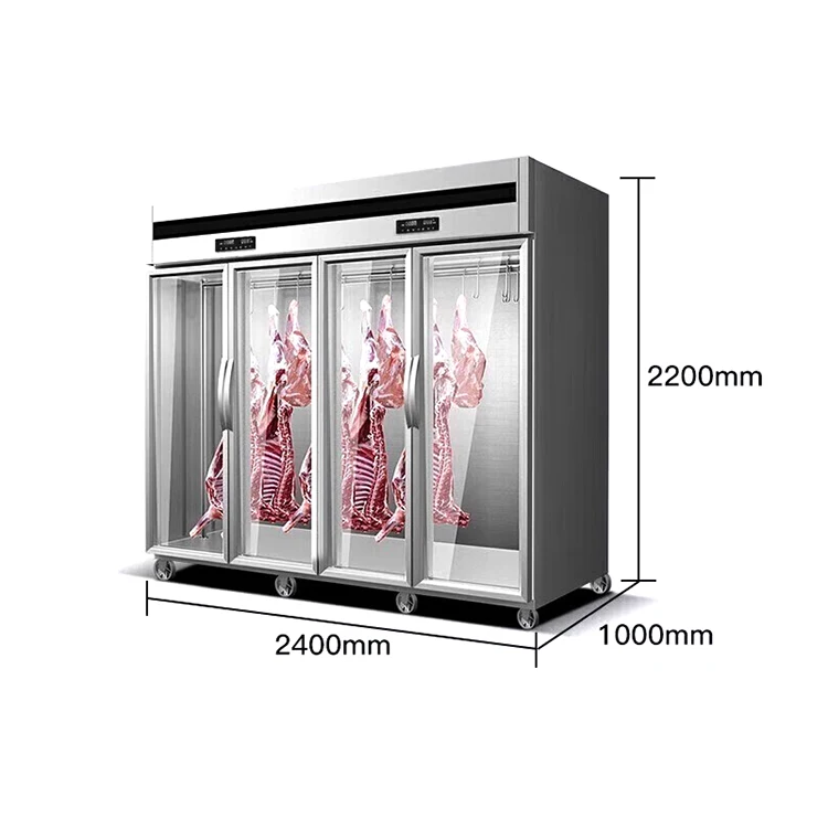 meat hanging cabinet Hanging Storage Fridge Meat fresh meat freezer display