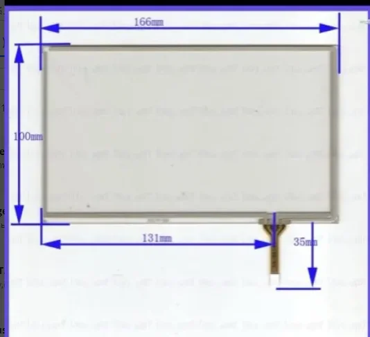 

New 7 inch resistive touch panel 166*100 mm