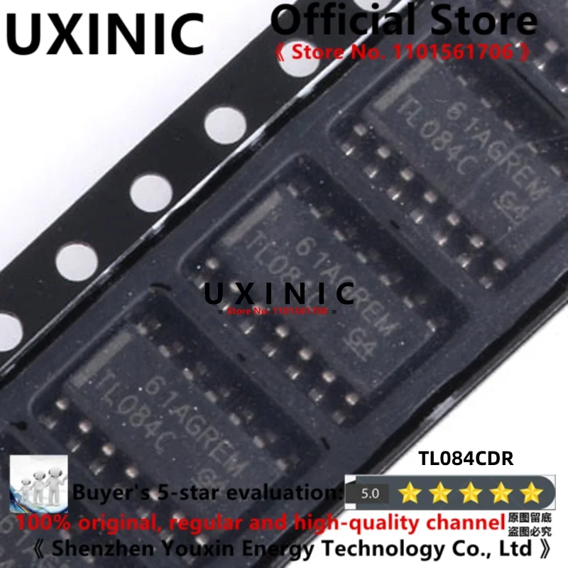 UXINIC 100% New Imported OriginaI TL084CDR TL084C SOP-14 Four Operational Amplifier 5.0