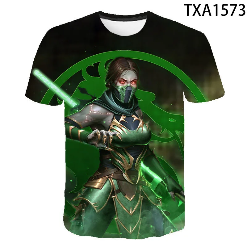 New Monie Mortal Kombat Men Women Children 3D Printed T-shirts Casual Boy Girl Kids Summer Fashion Streetwear Cool Tops Tee