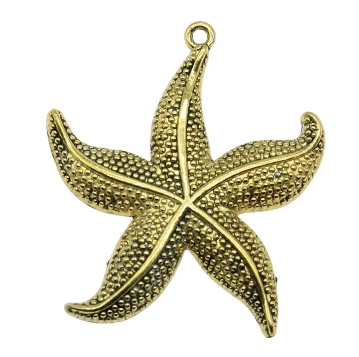 

2pcs 50*43mm (big size )Alloy metal star fish design pendants for jewelry handmade HW2787