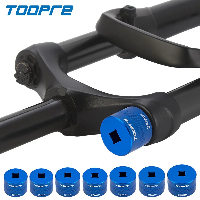 TOOPRE Bicycle Suspension Fork Crown Cap Socket Wrench 20/24/26/27/28/30/32mm MTB Air Fork Top Cap Repair Tool for FOX Rockshox.
