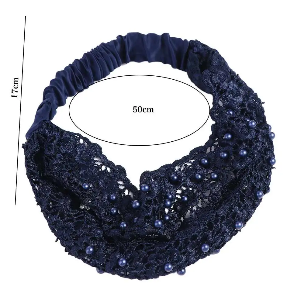 Broadside Makeup Diamond For Girls Pearl For Women Flower Lace Hair Hoop Hair Accessories Korean Style Headband Women Hairband