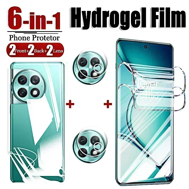 Hydrogel Film on For OnePlus 11 Ace 2 Pro 11R OnePlus11 Ace2 Ace2Pro OnePlus11R Protective Screen Protector Camera Glass Cover