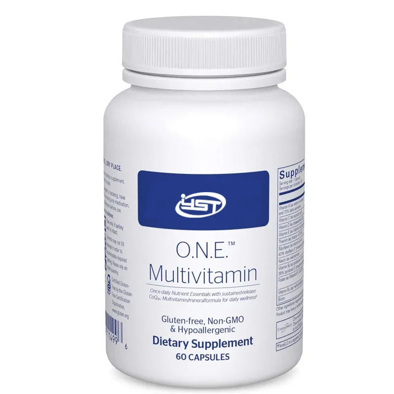 O. N.E. Multivitamin - Contains Antioxidant Complex Metafolin, CoQ10, Lutein, Supporting Vision and Cellular Health 60 Capsules