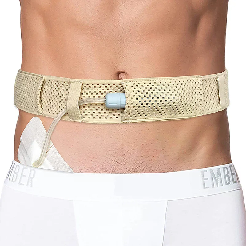 /YOV/Protection Belt Adjustable Abdominal Belt Catheter Fixation Device Back Support Protection Belt Conduit