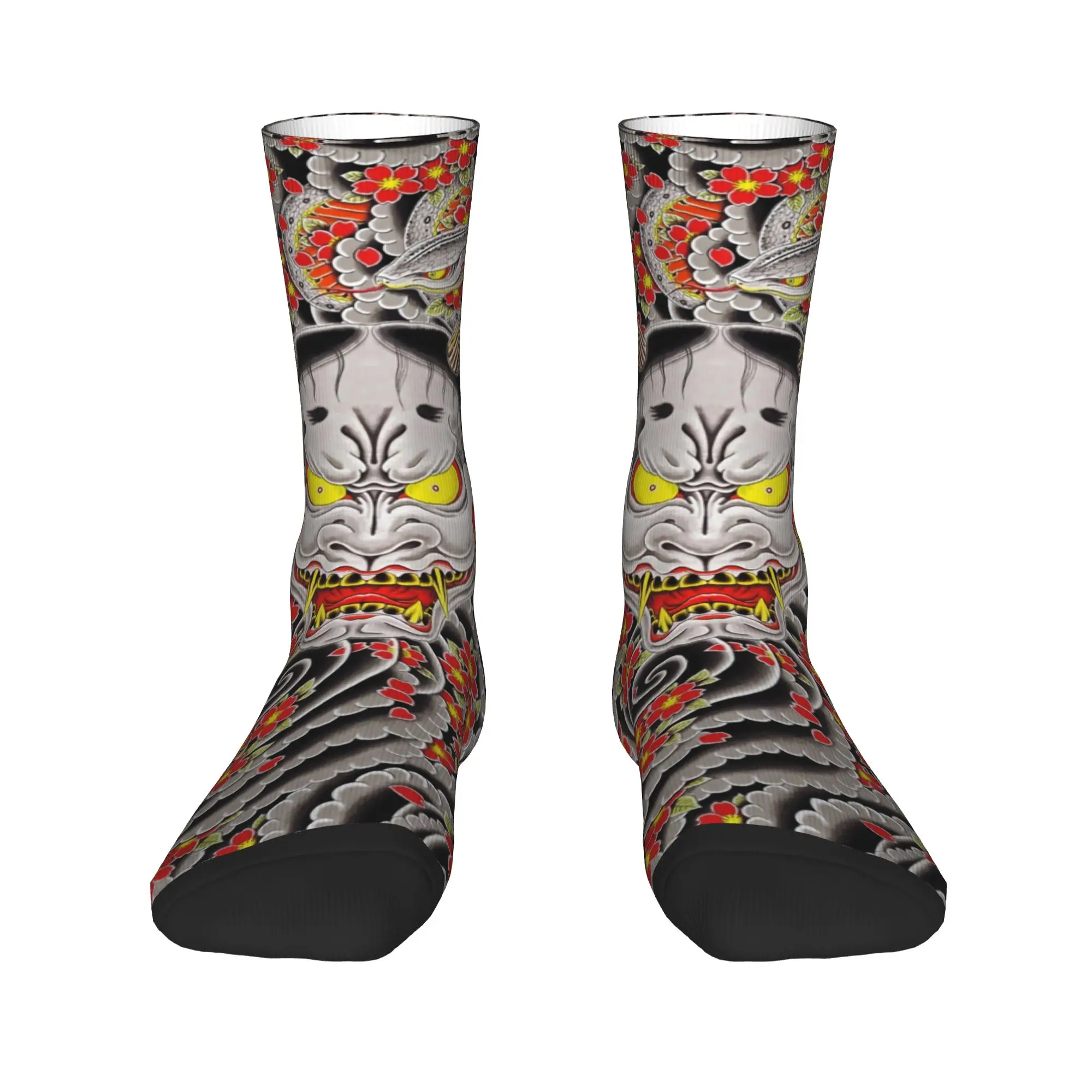 

Goro Majima's Hannya Men's Crew Socks Unisex Breathbale Warm Yakuza Spring Summer Autumn Winter Dress Socks