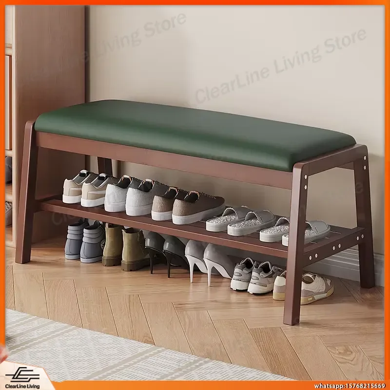 Armário de Sapatos Moderno e Luxuoso com Luz LED, Banco Estofado para Sapatos, Rack de Sapatos Compacto para Espaços Pequenos no Corredor