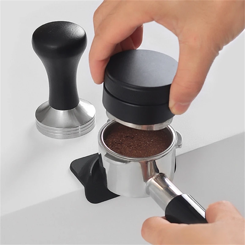 Universal Espresso Coffee Tampers Mat Station Press Tampering Holder Corner Mat Pad Silicone Coffeeware Tamping Tools Dropship