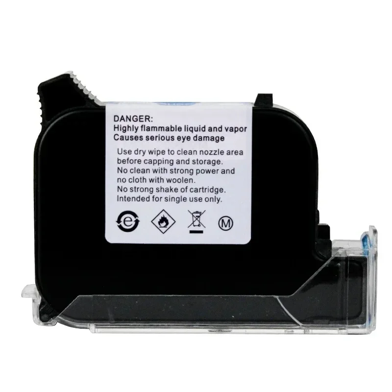 Thermal Handheld Printer Ink Cartridge Eco Solvent Ink Cartridge 2588 Black For 600DPI Portable Expiry Date 12.7mm Inkjet Coder