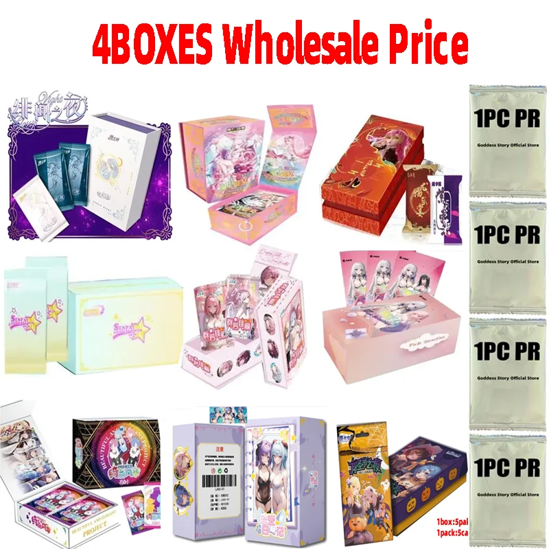 

Wholesales 4box Gossip Night Male God Cards Sexy Anime Girl Booster Box Anime Trading Card Birthday Gift