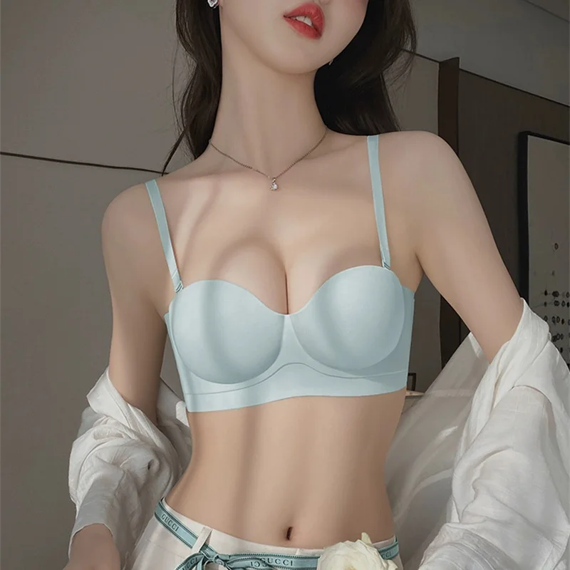 

Sexy Strapless Non Wire Seamless Push Up Bra Beauty Back Lingerie Black Bralette for Women Ropa Mujer Lenceria Para Damas