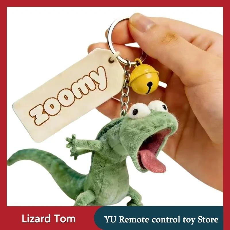 Nuevo Llavero de Peluche de Lizard Tom, Juguete de Peluche, Adorno Colgante de Anime, Regalo de Navidad y Cumpleaños para Niños