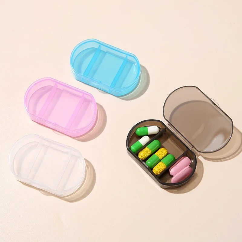 

3 Grids Weekly Pill Box Medicine Organizer Tablet Storage Box Travel Pill Case Drug Dispenser Container Health Care Portable