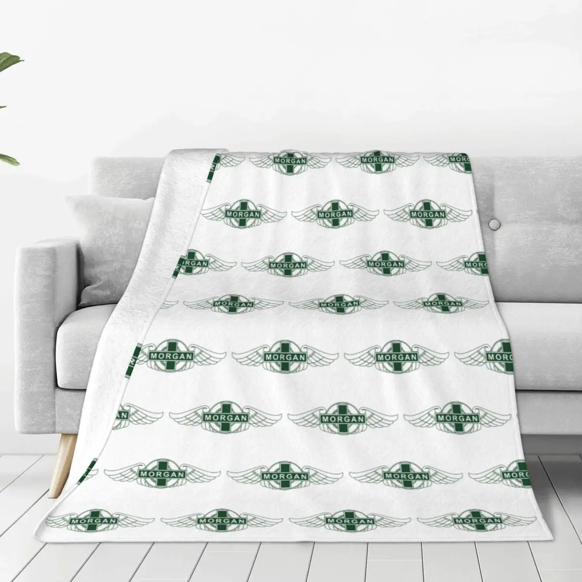

Morgan Motor Car Company Blanket Soft Warm Flannel Throw Blanket Plush for Bed Living room Picnic Travel Home Couch