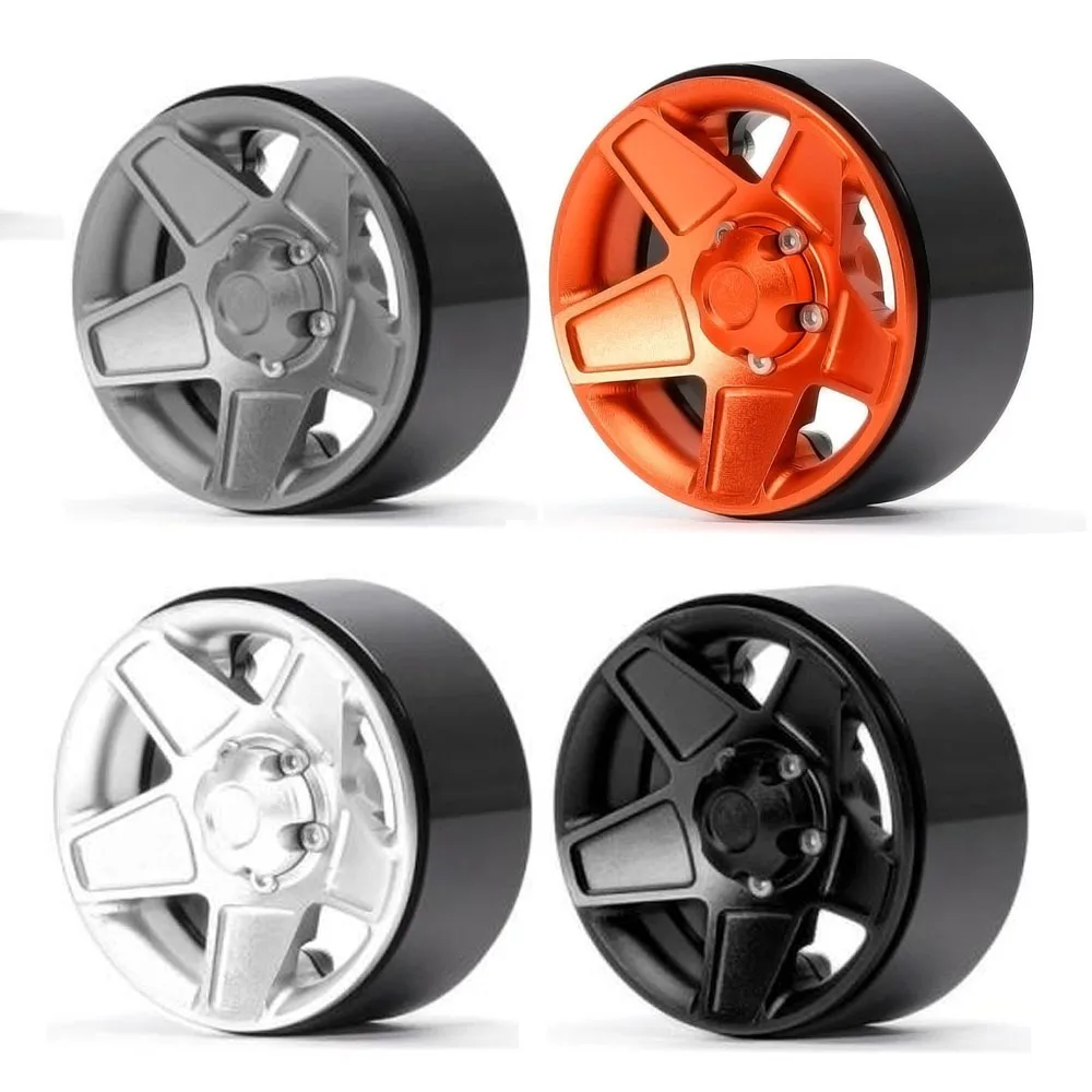

4 шт. 1,9-дюймовый обод ступицы колес с ЧПУ из алюминиевого сплава для 1/10 RC гусеничного автомобиля Axial SCX10 90046 AXI03007 TRX4 VS4-10 Gen8 CC01 Запчасти