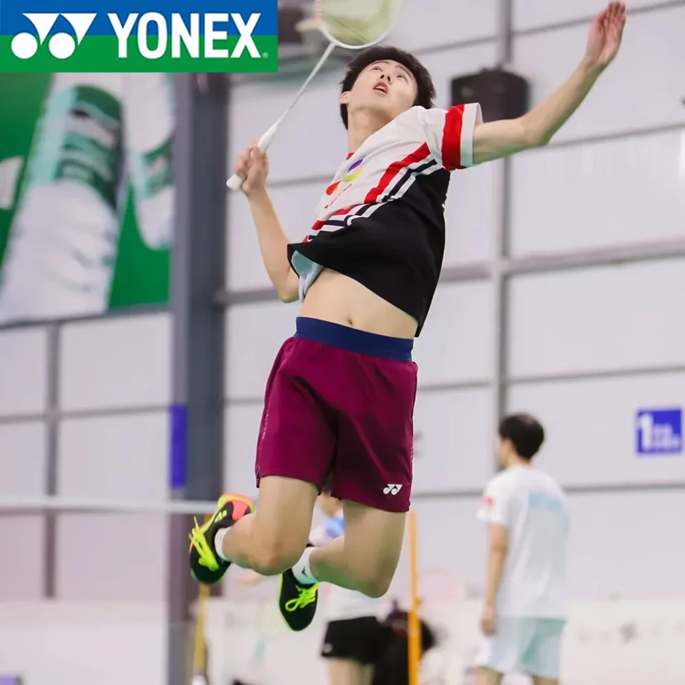 

YONEX Breathable and comfortable BadmintonHeren Sportshorts Tennisshorts Heren Tafeltennis Sneldrogende shorts