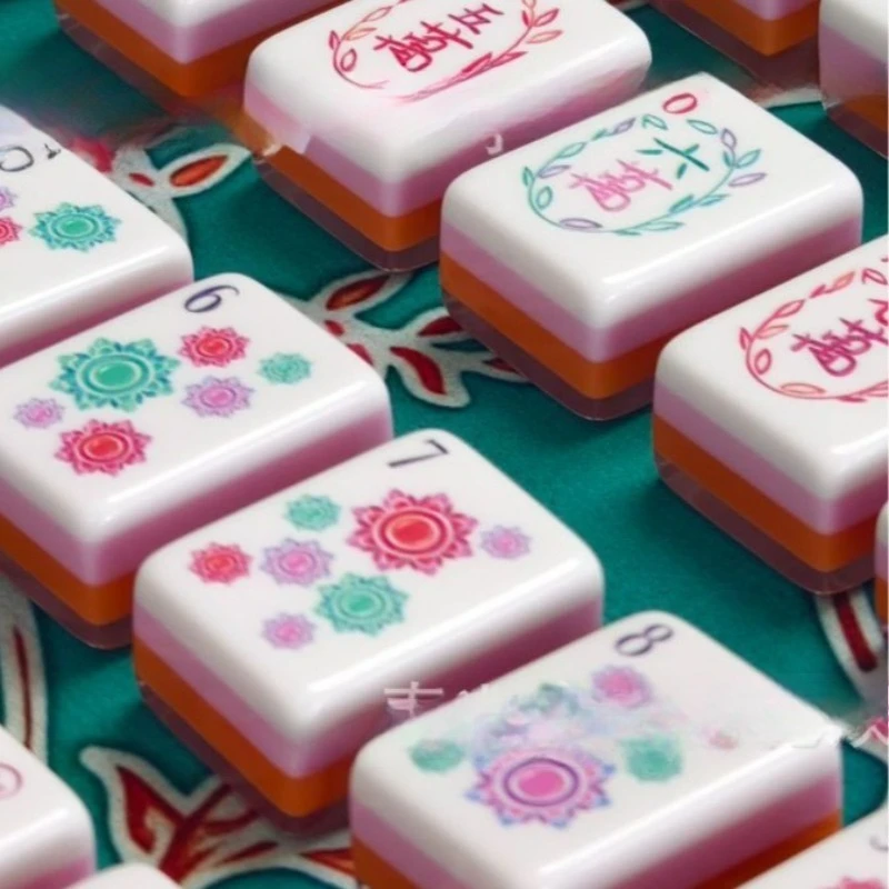 American mahjong factory acrylic four layers, mahjong 32MM  powder