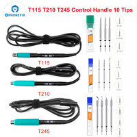 T115 T210 T245 Soldering Handle For JBC Aixun Sugon Aifen A9/ A9 Pro/ T26D Station Control Handle 115 210 245 Tips Replacement