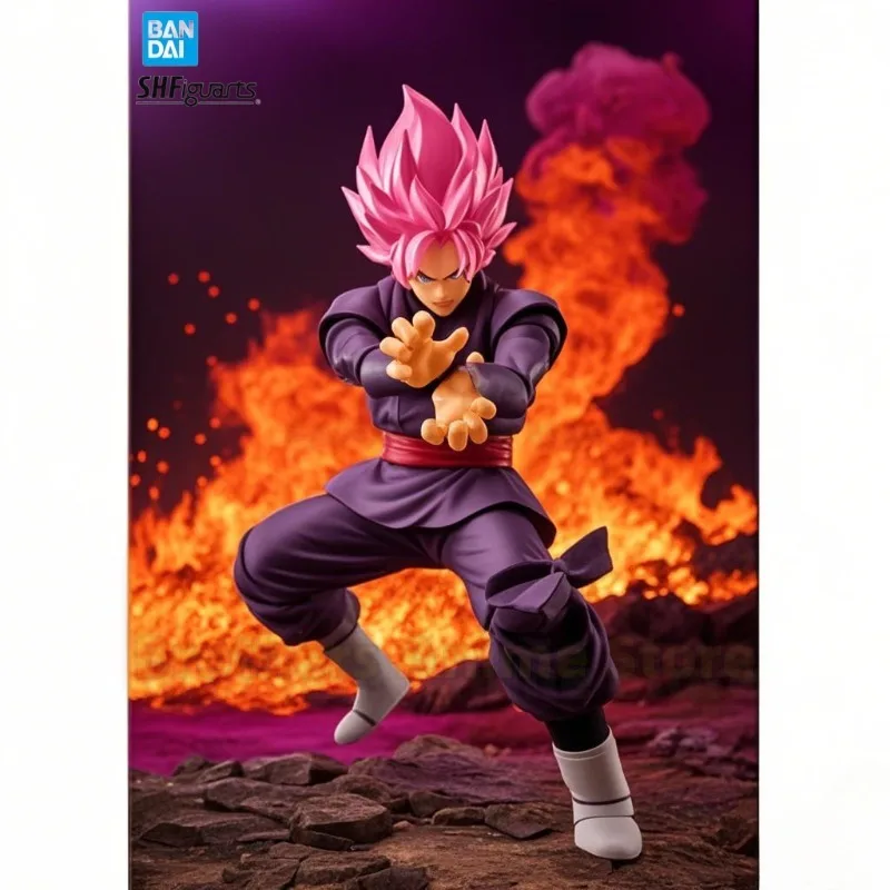 

Bandai 66872 SHF Dragon Ball Black Goku Super Saiyan Peach Red Can Do Коллекция игрушек Подарки 【Доставка 48 часов】