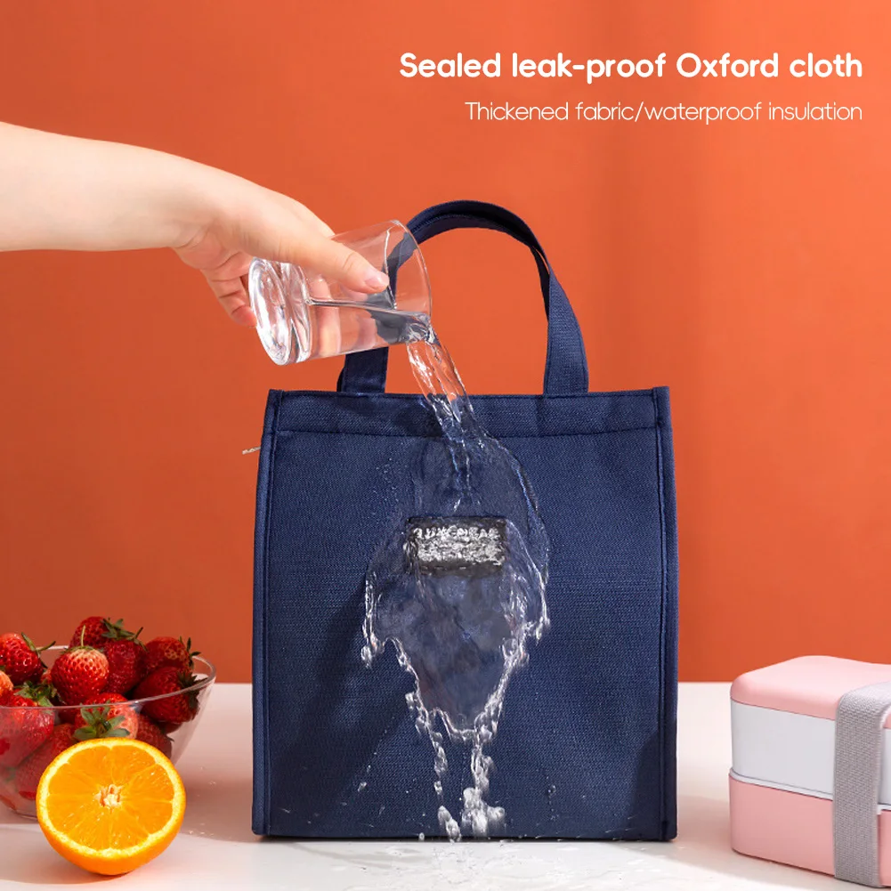 Thermal Insulated Lunch Bags for Men Women Oxford cloth Bento Box Organizer Portable Lunch Bag Cooler Bag Tote Food Storage Bags