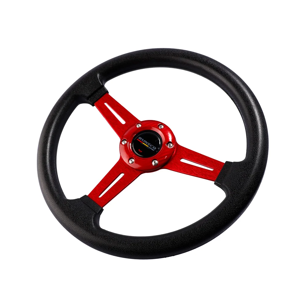 330mm 13 Zoll PU-Rennlenkrad 6-Loch 70mm PCD Tiefes Leichtgewicht-Sportlenkrad für Tuning-Auto Universell – Detail 7
