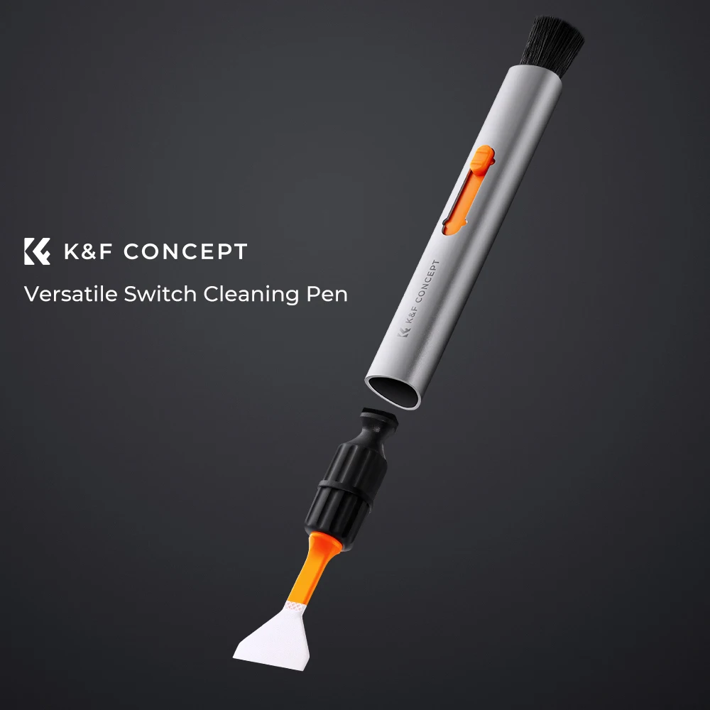 K&F Concept Replaceable Cleaning Pen Set (Cleaning Pen + Silicone Head * 2 + Full-frame Cleaning Stick * 6)