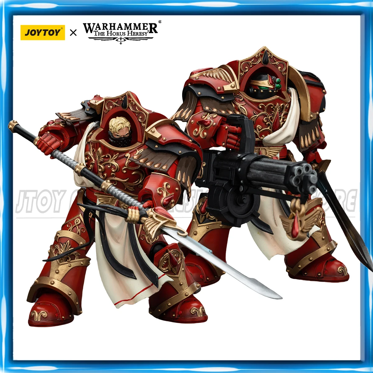 [IN STOCK] JOYTOY Warhammer 40K 1/18 Action Figure Blood Angels Crimson Paladins Squad Crimson Exemplar Model Anime Figure Toys