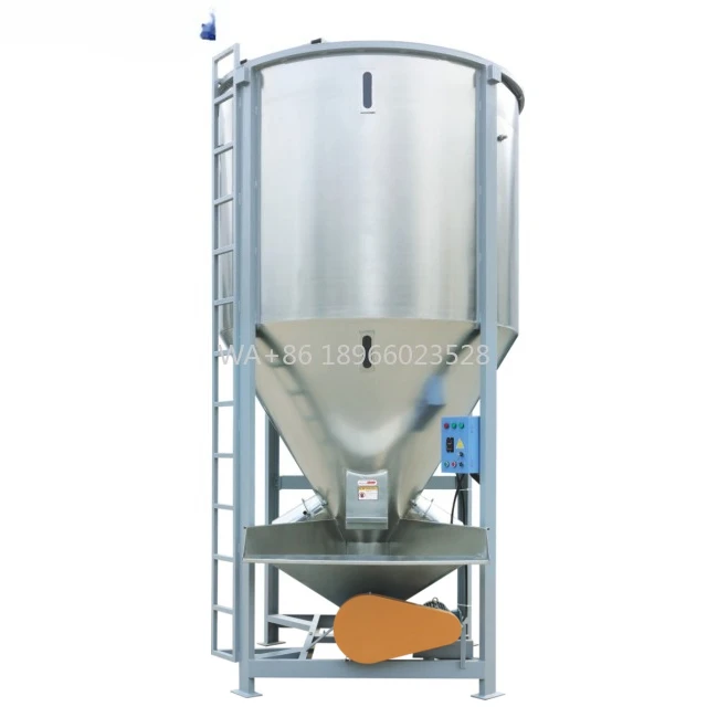 آلة مزج وحبيبات خلاط ستانلس ستيل أوتوماتيكي ABS/PS/PP/PVC بلاستيك عمودي خالٍ من الجاذبية