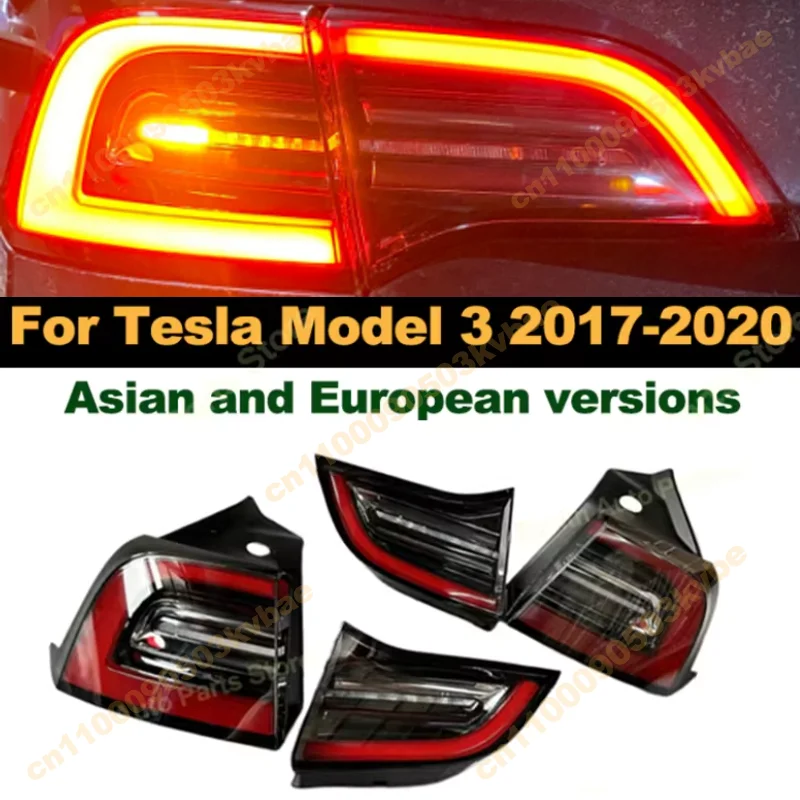 Аксессуары для Tesla Model 3, тюнинг, задний задний фонарь, указатель поворота, задний фонарь в сборе, 20171820, 4 контакта, 1077401 1077398 Аксессуары для Tesla Model 3, тюнинг, задний задний фонарь, указатель поворота, задний фонарь в сборе, 20171820, 4 контакта, 1077401 1077398