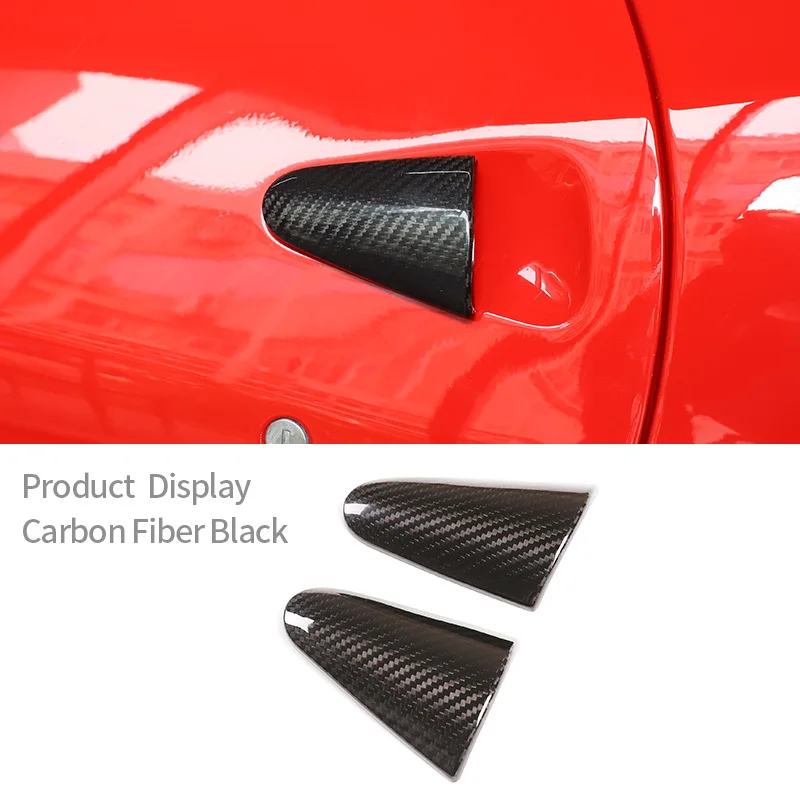 Real Carbon Fiber For Ferrari 458 2011-2016 Auto Exterior Door Handle Protective Cover Sticker Car Accessories Decorative Frame