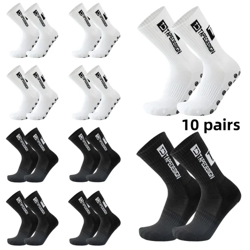 Imagen 2 del producto 10 pares de calcetines antideslizantes para hombres y mujeres a medida para fútbol ciclismo senderismo a prueba de golpes y elásticos