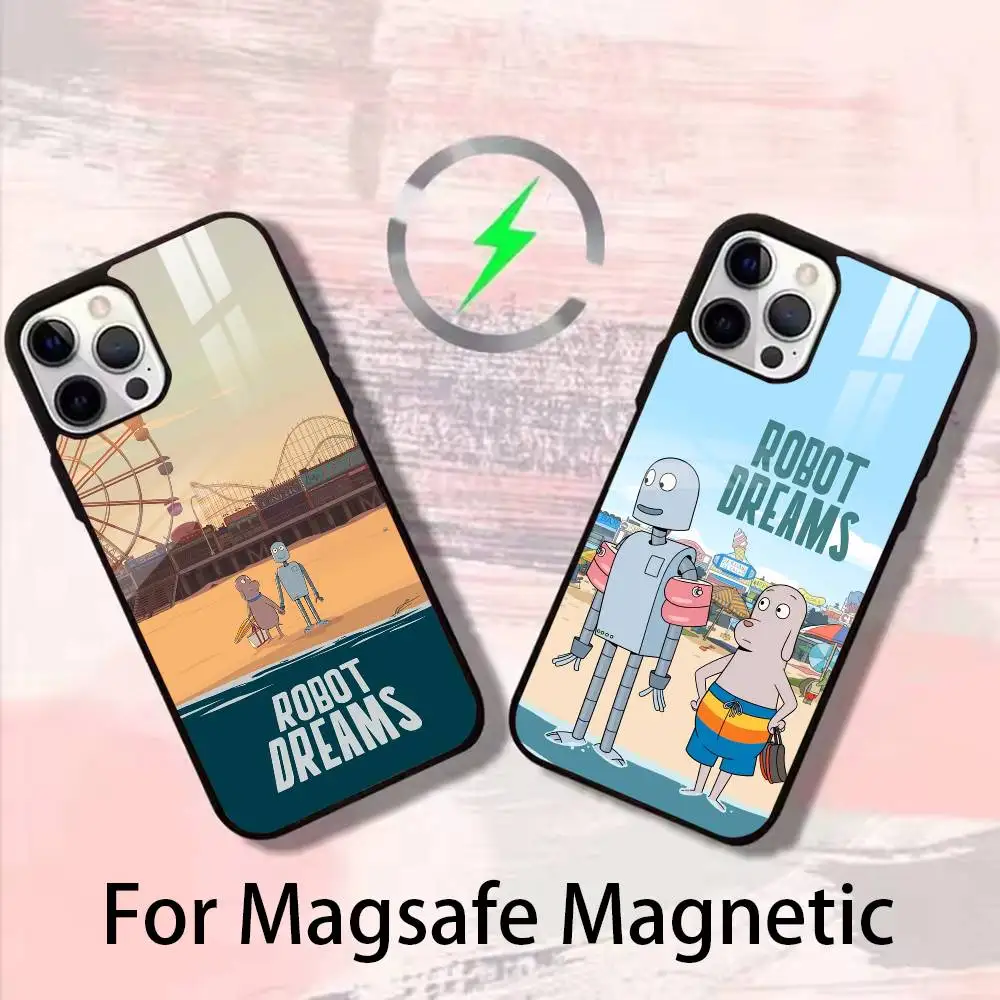 

R-Robot Dreams Phone Case For iPhone 17,16,15,14,13,12,Plus,Pro,Max For Magsafe Magnetic Wireless Charge