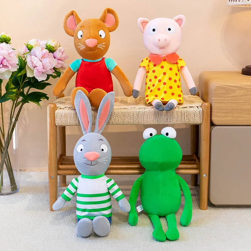 

Pip and Posy Kawaii Plush Toy Set Cute Rabbit and Mouse Stuffed Animals From Children's Book for Kids Birthday Gift Home Decor