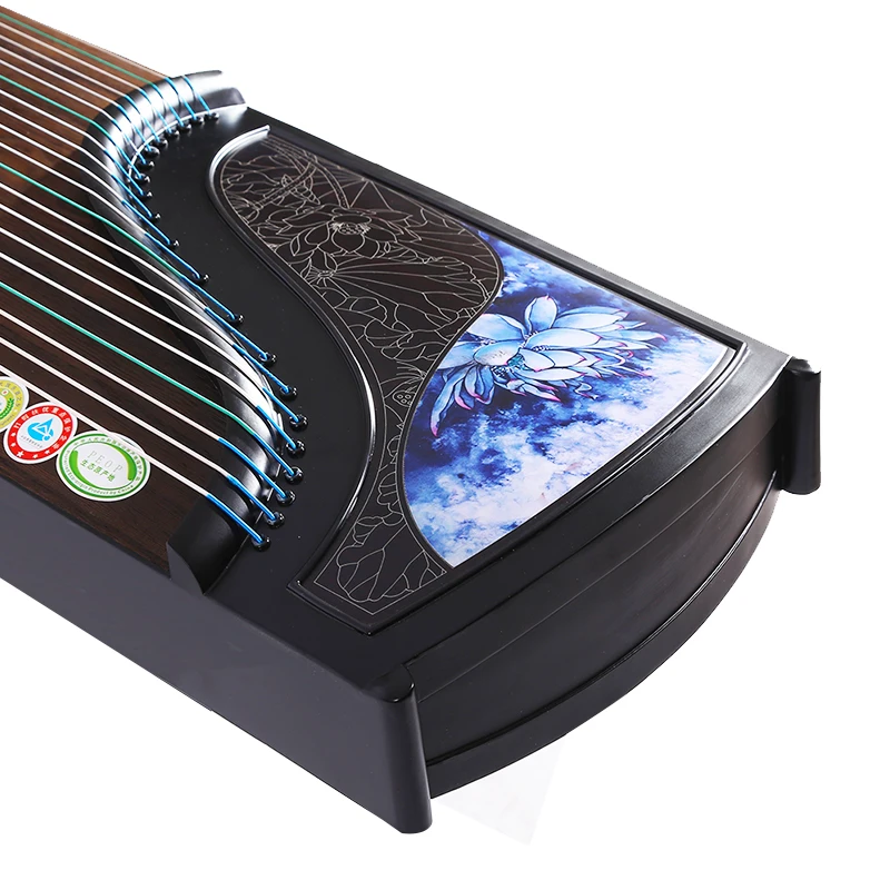 

High Quality Mahogany Guzheng 21 Strings 163cm Purple Flower Group