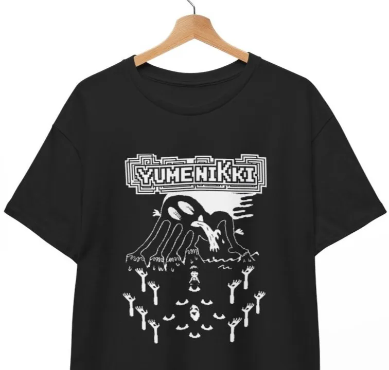 Yume Nikki Dream Diary T-Shirt Madotsuki Horrorspiel Anime Kult Klassisch Unisex T