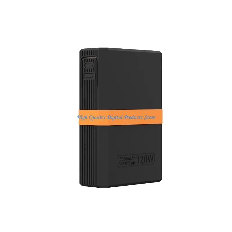 U2JE Daily Carry Powerbank Case with Cable Storage Opening, Elasticity Retention Band Side Looping Dustproof Plugs Design for