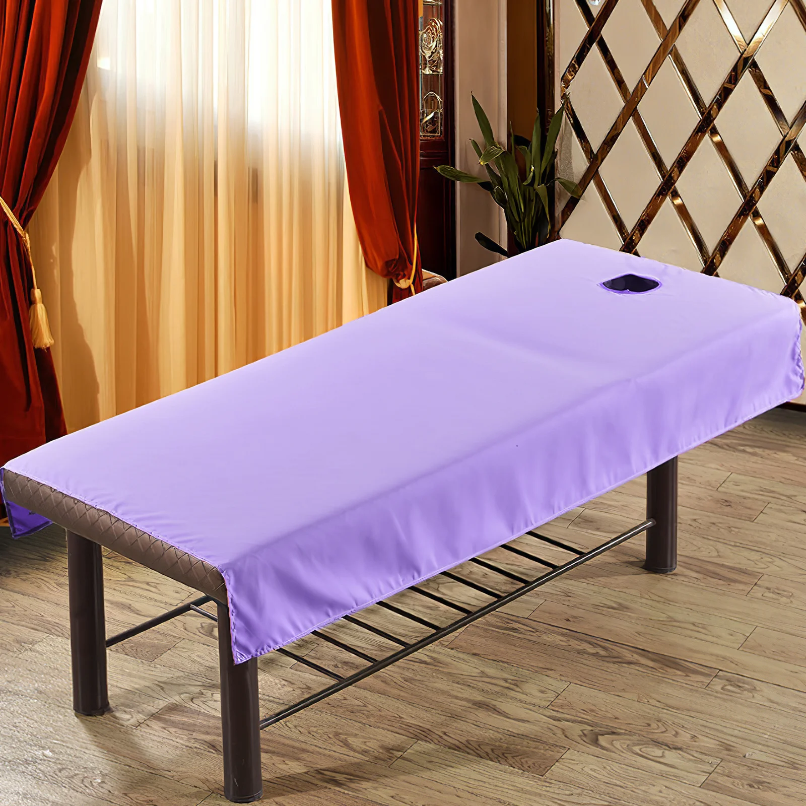 

1pc Beauty Salons Waterproof Oil-Proof Sheets Thick Bed Sheets for Beauty Spa Massage 190x120cm(Light Purple)
