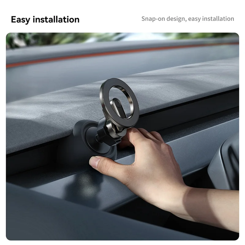 AB61-ل تسلا هايلاند نموذج 3 Y حامل هاتف مغناطيسي قوي آيفون 16 15 14 برو ماكس الهواتف منفذ الهواء قاعدة #4