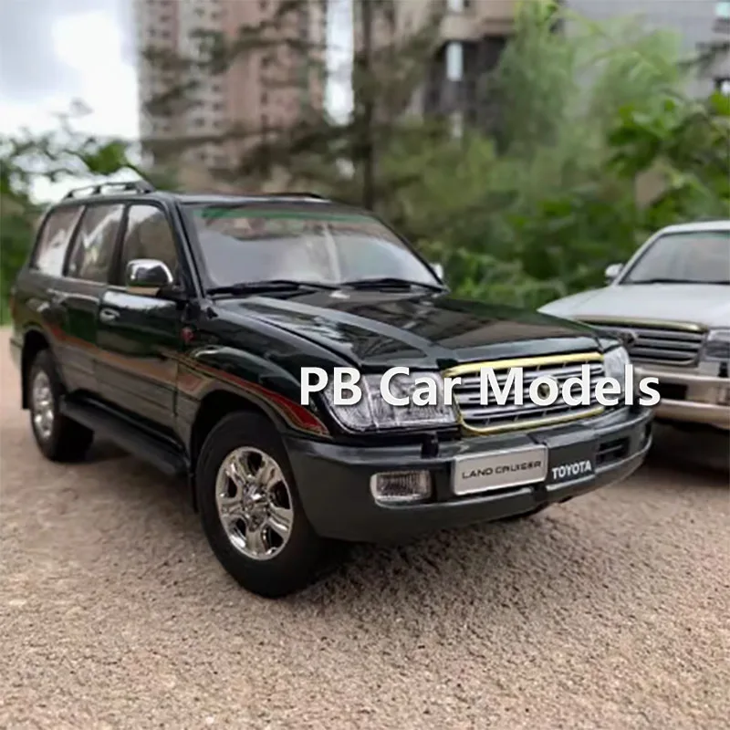 1:18 Alloy Land Cruiser LC100 Car Model White Green