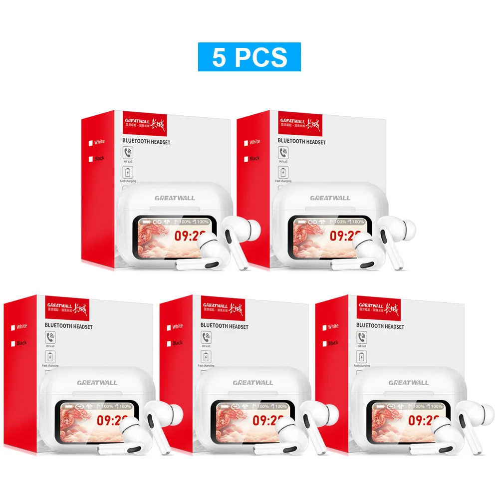 Original GREATWALL TWS Wireless Bluetooth V5.3 Earphones ANC Noise Reduction HiFi HD Call Earbuds Music Headsets Touch Control