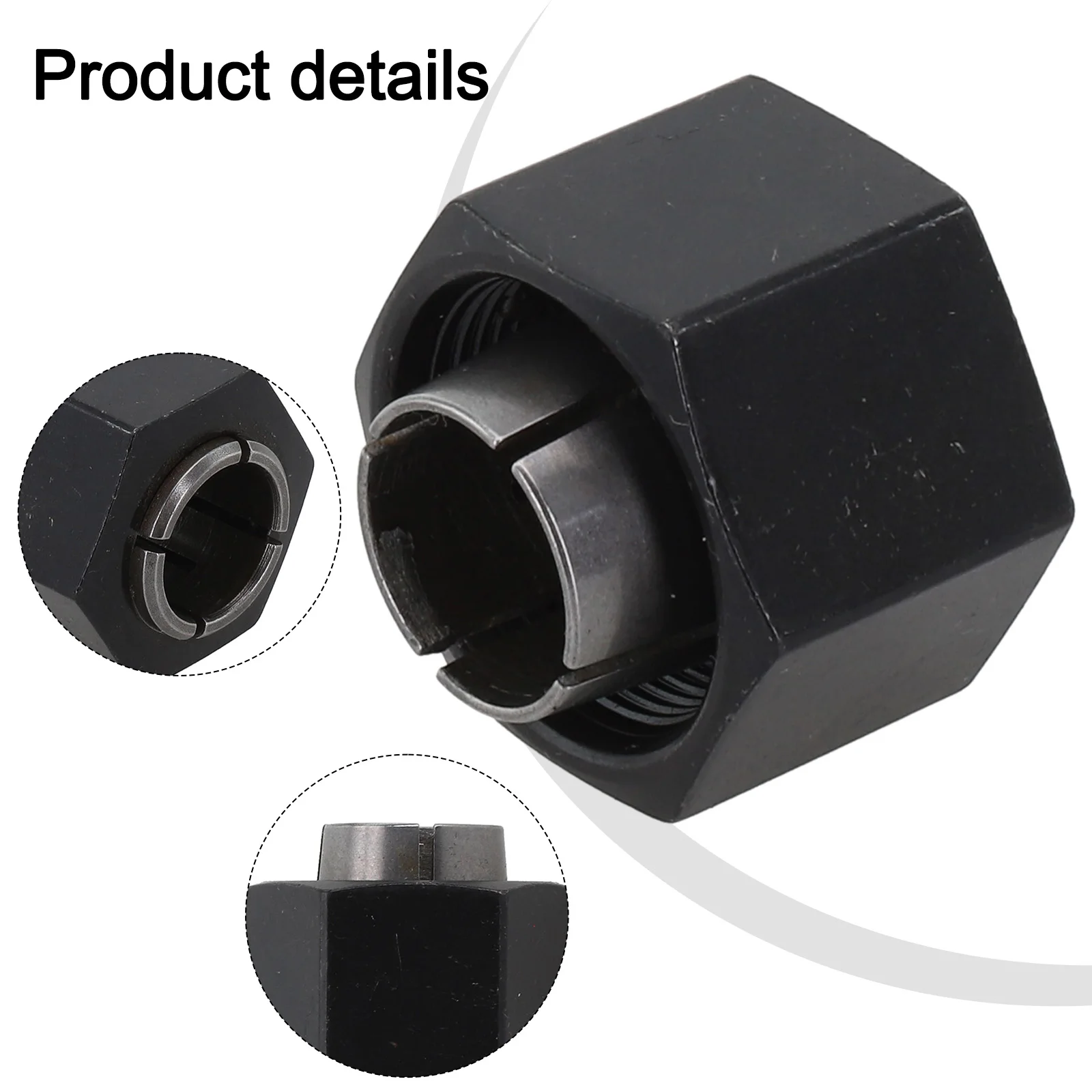 6.35/12.7/12mm Collet-Chuck For DW621 DW616 Engraving Trimming Machine Electric Router Milling Cutter Accessories