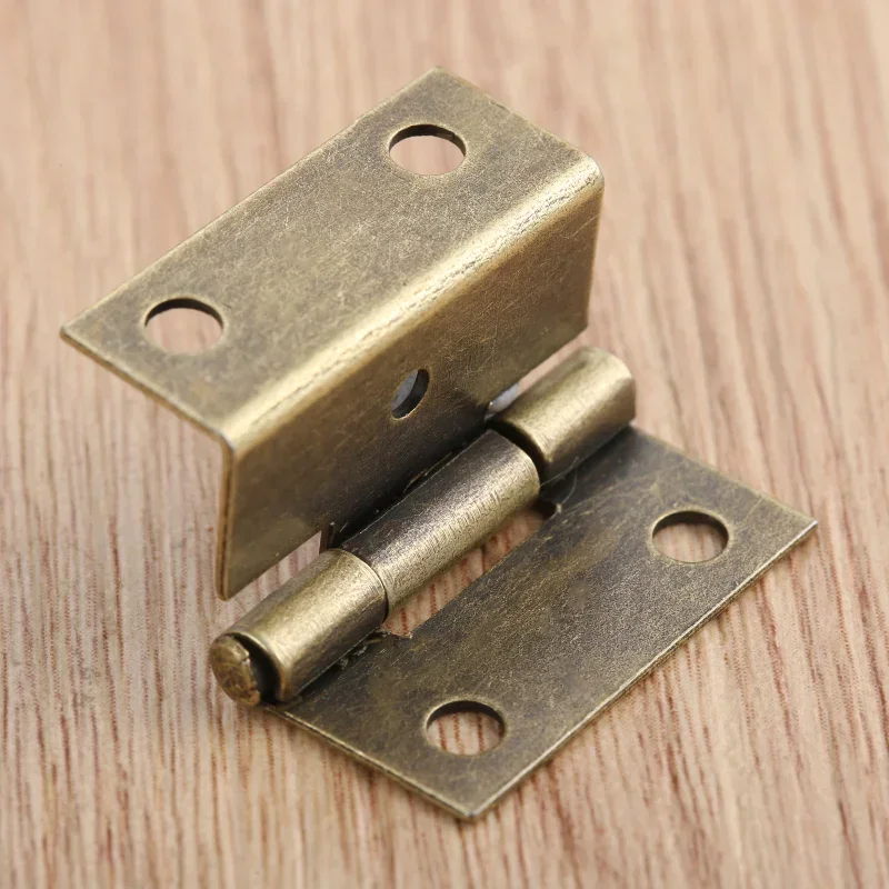 4pcs Three Fold Hinges W/screw Antique Bronze/Silver 25mm Cabinet Wooden Box Jewelry Gift Wine Case Vintage Hardware Accessories